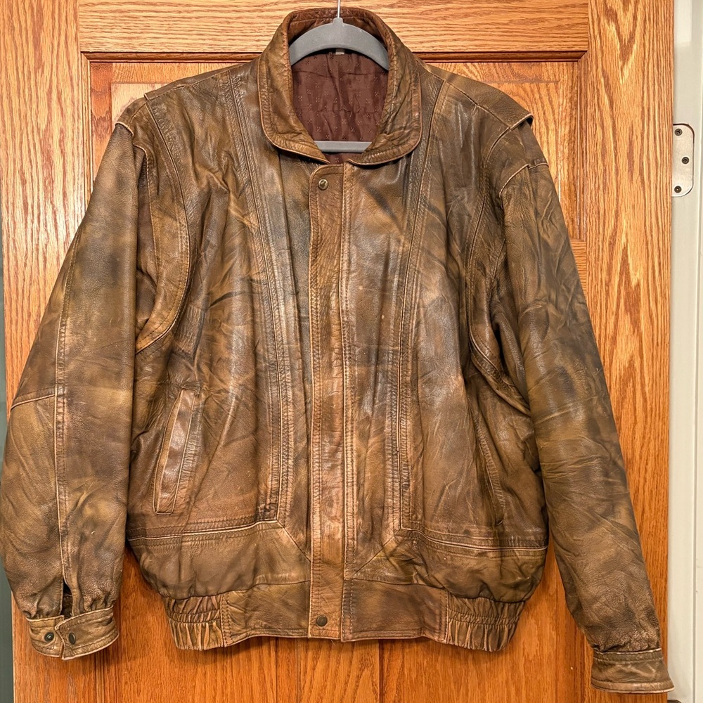 Vintage Moroccan Leather Jacket